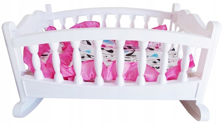 DUŻA KOŁYSKA DLA LALKI LALEK ŁÓŻECZKO + POŚCIEL PL