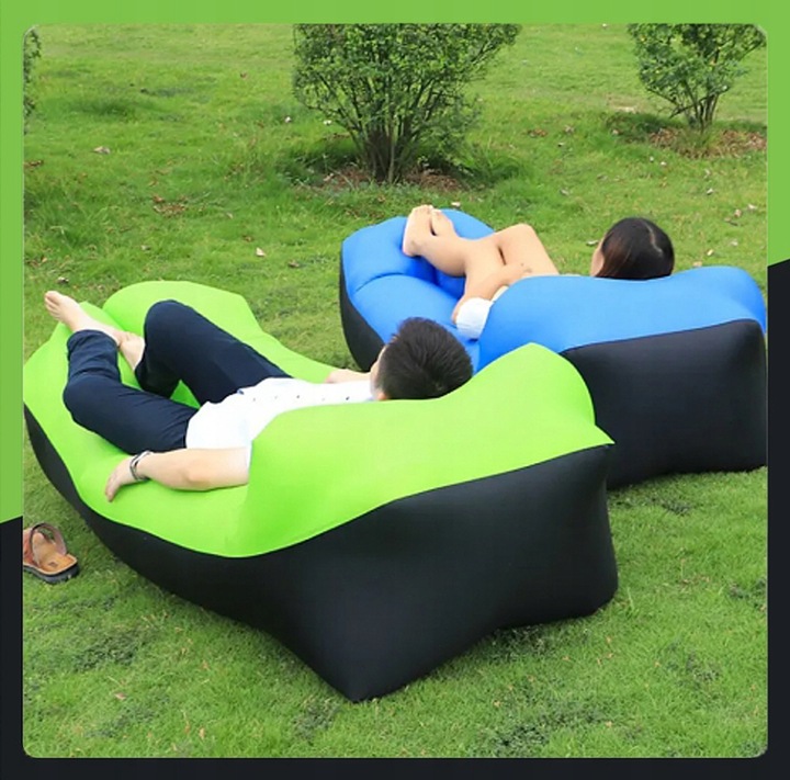 LAZY BAG Air Sofa DMUCHANA Leżak Materac Fotel Materiał Ripstop ZAGŁÓWEK