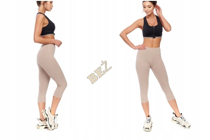 LEGGINSY GETRY 3/4 BAWEŁNIANE MIX KOLORÓW 4XL