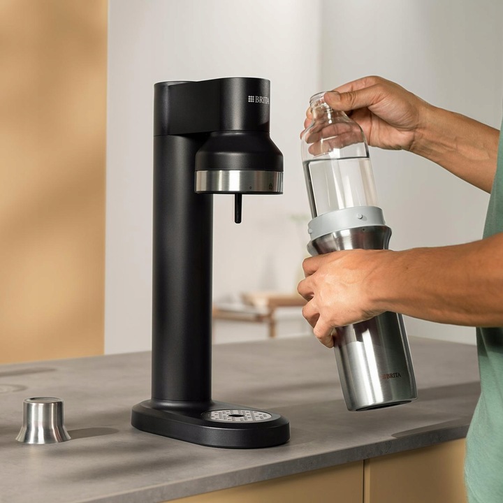 Zestaw dwóch butelek szklanych do wody do saturatora BRITA sodaTRIO 1l x2