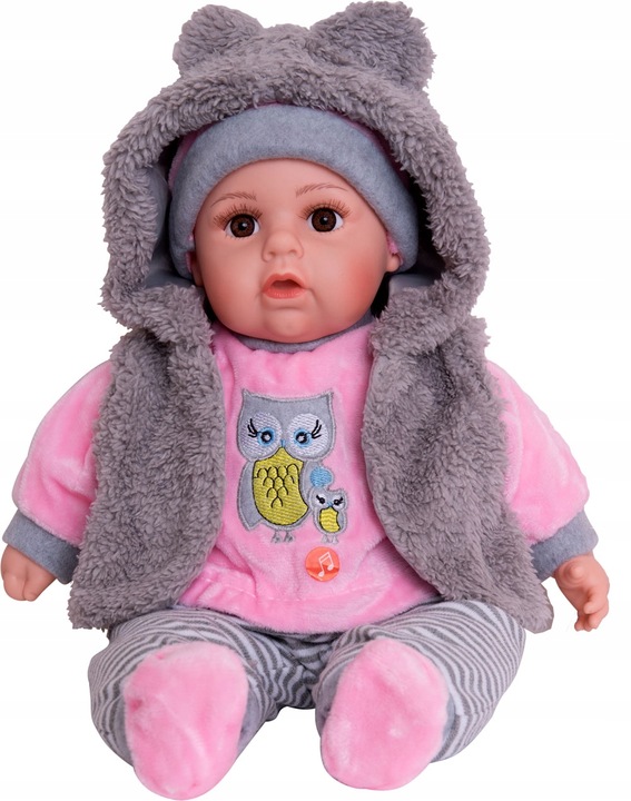 LALKA BOBAS MÓWI I ŚPIEWA POLSKI 45CM+SMOCZEK_68