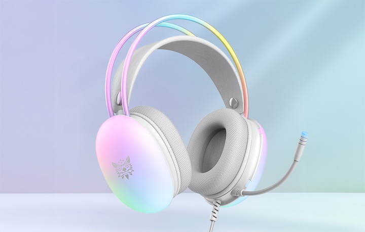 ONIKUMA X25 PRZEWODOWE SŁUCHAWKI GAMINGOWE NAUSZNE RGB Z MIKROFONEM