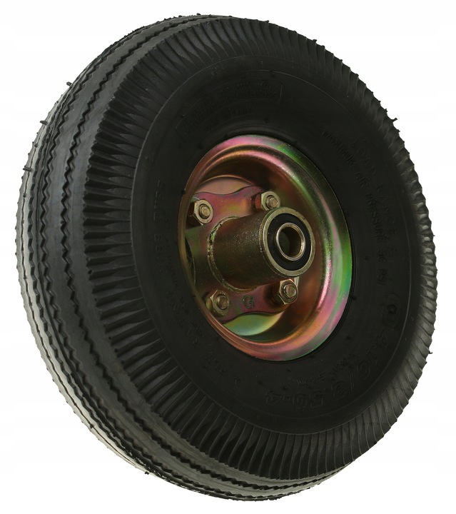 KOŁO KÓŁKO DO TACZKI WÓZKA 4.10/3.50-4 260x85 4PR MOCNE POMPOWANE OTWÓR 16