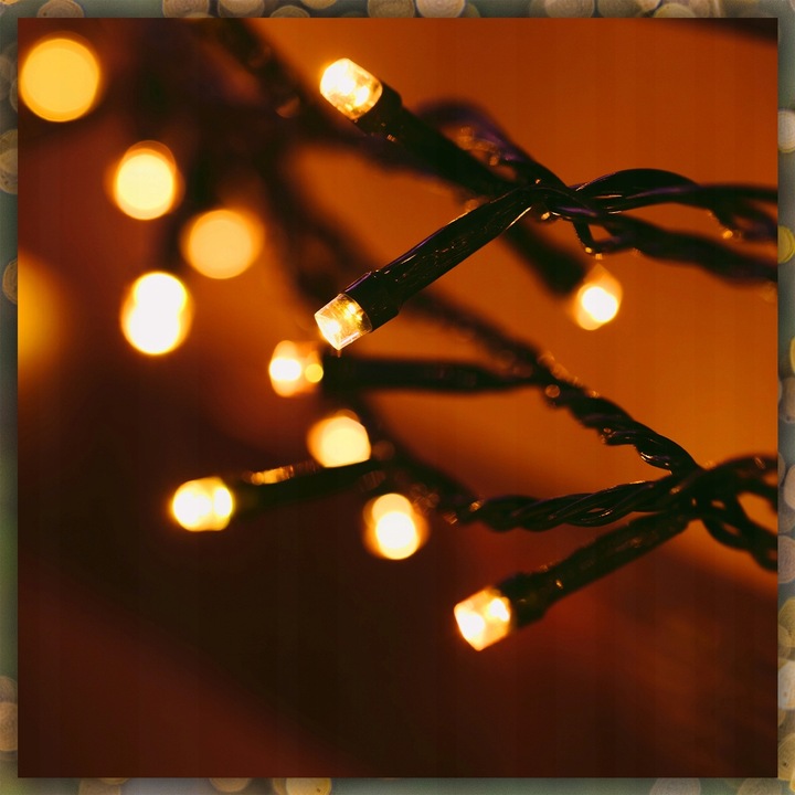 LAMPKI CHOINKOWE BIAŁY CIEPŁY 300 LED FLASH WEW/ZEW 22M NA CHOINKĘ