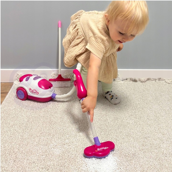 ZESTAW SPRZATAJĄCY ODKURZACZ FUNKCJA SSANIA Z DŹWIĘKIEM + AKCESORIA WOOPIE