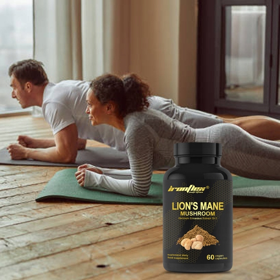 IRONFLEX LION'S MANE 60 kap 500mg SOPLÓWKA JEŻOWATA 10:1 KONCENTRACJA STRES
