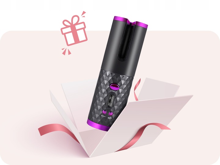 LOKÓWKA AUTOMATYCZNA LCD TIMER OBROTOWA FALOWNICA LOKÓWKA DO WŁOSÓW