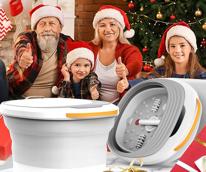 SKŁADANY MASAŻER WODNY DO STÓP PODCZERWIEŃ +PILOT