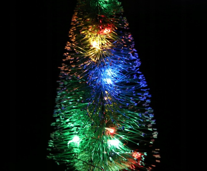 30 CM Mini Choinka LED MULTIKOLOR Figurka Stroik