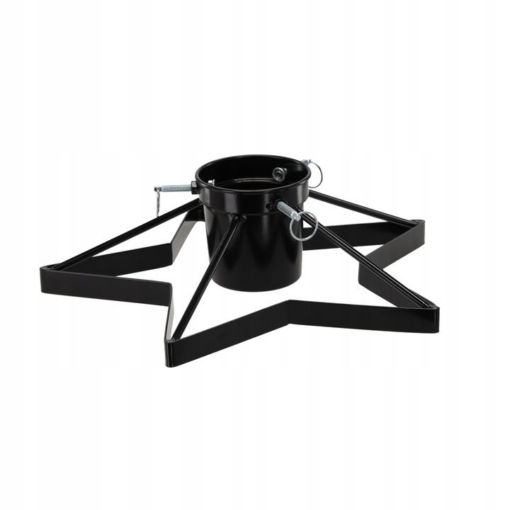 Stojak Pod Choinkę Choinkowy Choinka Metalowy Czarny Z Pojemnikiem na Wodę