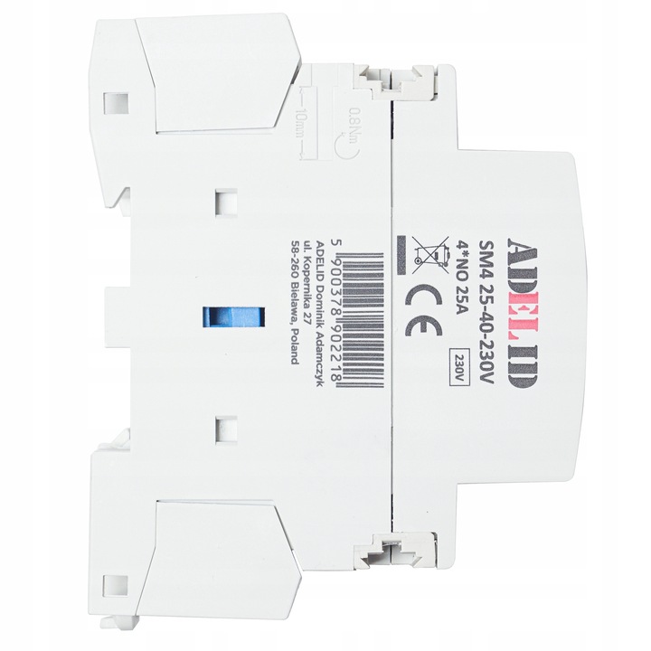 STYCZNIK MODUŁOWY 25-40 230V 25A 2P 4Z 3-FAZ