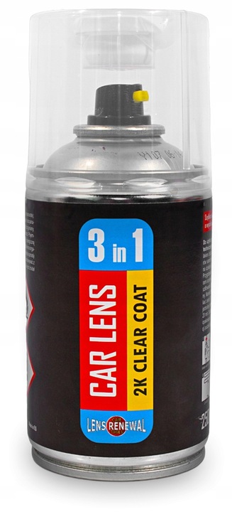 LAKIER BEZBARWNY Z UTWARDZACZEM DO RENOWACJI REGENERACJI LAMP 3W1 W AUCIE