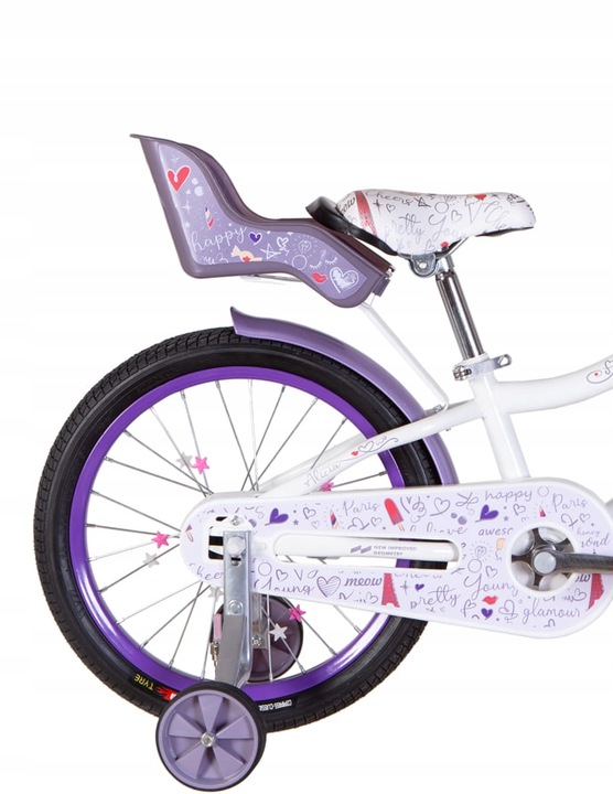 Rower dziecięcy Formula ALICIA koło 18 "+ GRATIS KOSZ I FOTELIK DLA LALEK