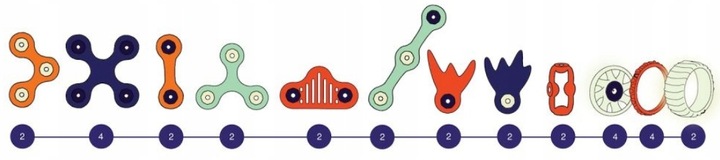 CLIXO CL-MARS Kosmiczna Ekspedycja Kreatywne klocki magnetyczne Nowość USA
