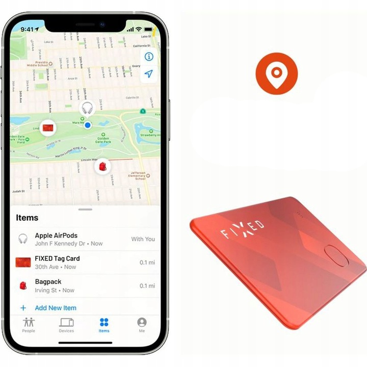 Fixed lokalizator Bluetooth tracker karta do portfela do Apple My Find