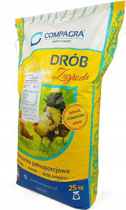 PASZA DLA KUR NIOSEK 25KG KRUSZONKA MIESZANKA DLA DROBIU WOLNYWYBIEG
