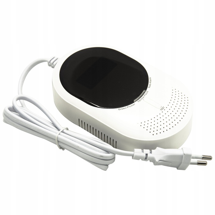 Czujnik Czadu Gazu Ziemnego Tlenku Węgla Detektor Czujka CERTYFIKOWANY LCD