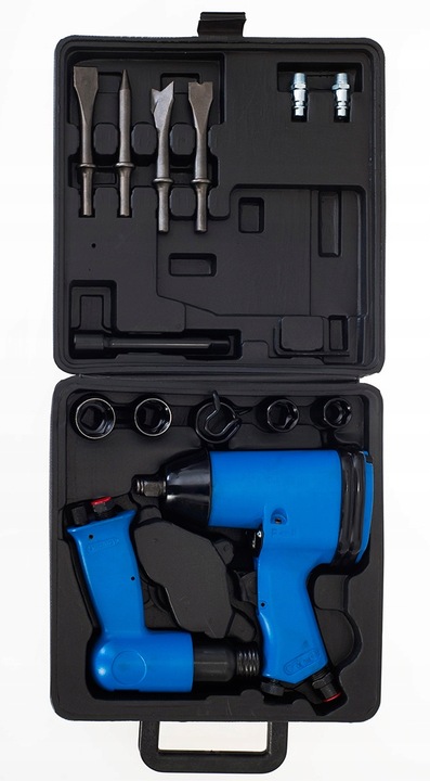 PNEUMATYCZNY KLUCZ UDAROWY + MŁOTEK ZESTAW 17-EL