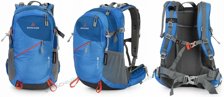 MARKOWY PLECAK BERGSON TROFORS 25L ODDYCHAJĄCY