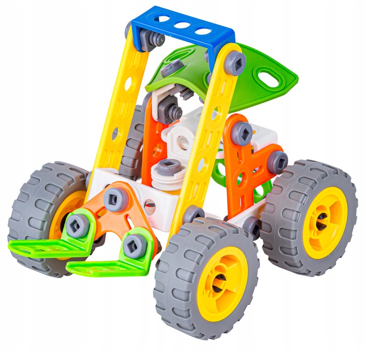 KLOCKI KONSTRUKCYJNE POJAZD BUDOWLANY DO SKRĘCANIA