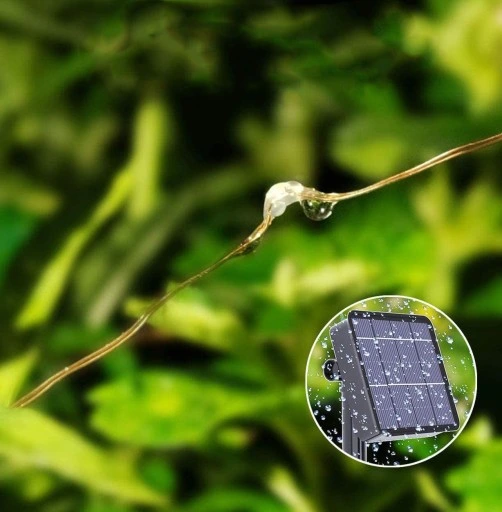 LAMPA SOLARNA GIRLANDA OGRODOWA 100 LED ZIMNA 12m