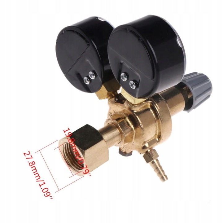 REDUKTOR CIŚNIENIOWY Z CO2 ARGON DO BUTLI BUTLA