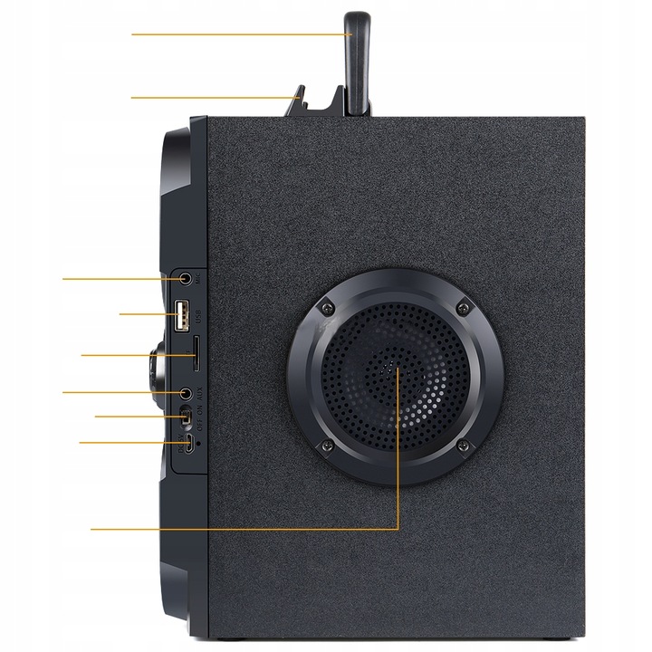 PRZENOŚNY GŁOŚNIK BLUETOOTH BEZPRZEWODOWY 4000mAH