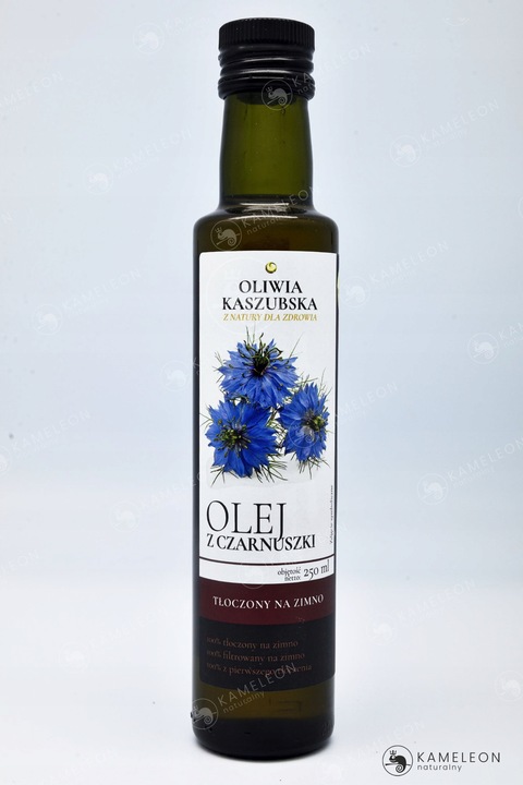 OLEJ Z NASION CZARNUSZKI TŁOCZONY NA ZIMNO nierafinowany Czarnuszka 250ml