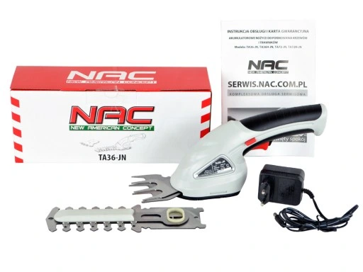 NOŻYCE DO TRAWY KRZEWÓW NAC TA36-JN AKUMULATOROWE