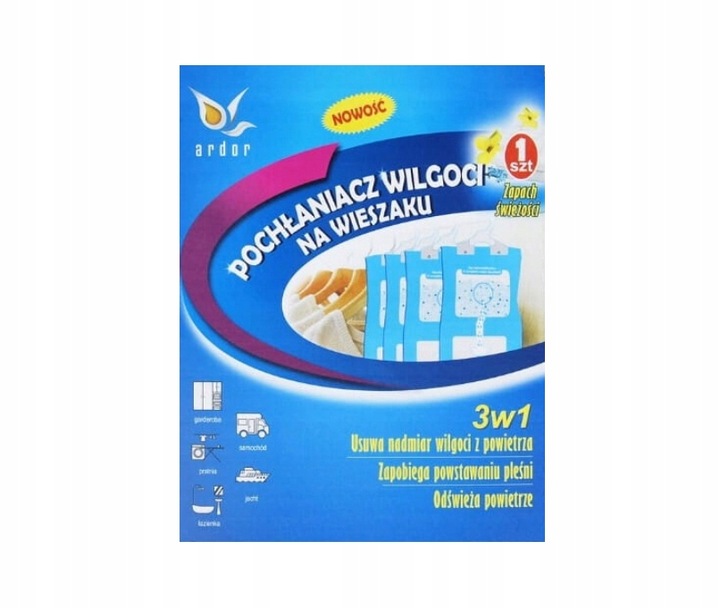 Pochłaniacz Wilgoci na Wieszaku Ardor MIX 2x3(L.Ś)