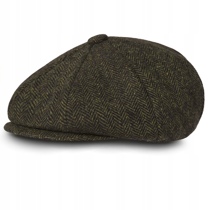 Kaszkiet męski OCIEPLANY Czapka Old School 50% WEŁNY Pako Jeans Retro Style