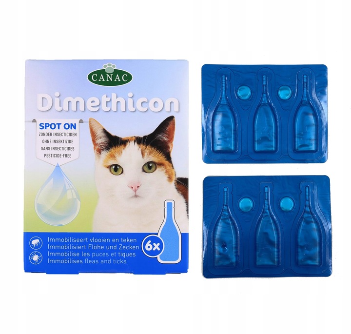 Krople Canac przeciw kleszczom, przeciw pchłom 6 ml 20 g