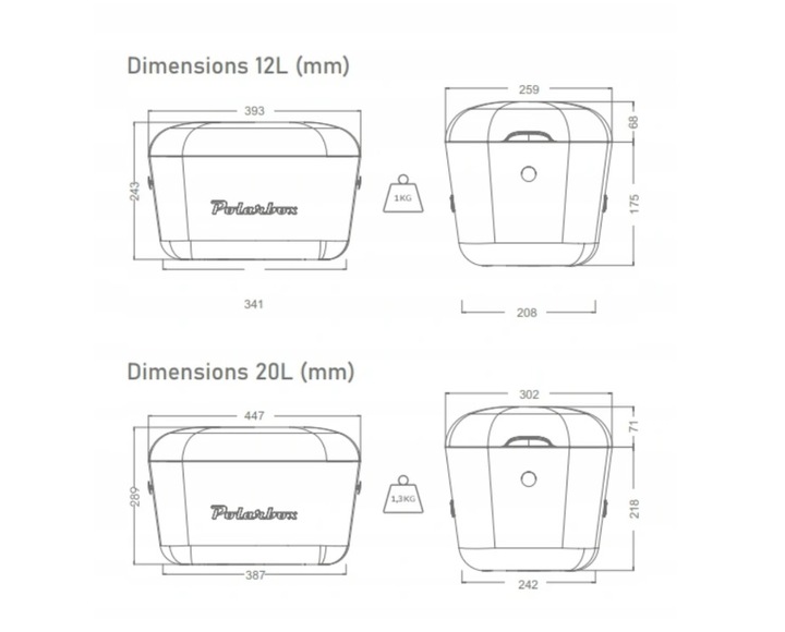 Lodówka turystyczna POLARBOX turkus + pudrowy 12L