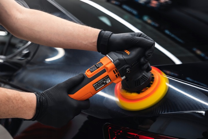 ADBL ROLLER MASZYNA POLERSKA 9MM zestaw na mocne zarysowania pasta + futro