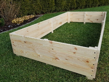 WARZYWNIAK ZIELNIK INSPEKT SKRZYNIA 120x80x30 EKO DREWNIANY WYSOKI