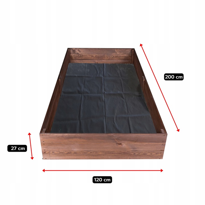 Skrzynie na Warzywa WARZYWNIAK Impregnowany 200x120 Inspekt EKO + Poradnik