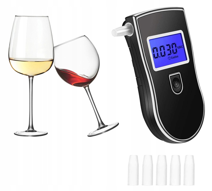 Alkomat Tytan AT-818 z LCD + ustniki + etui + Pokrowiec Precyzyjny Zestaw