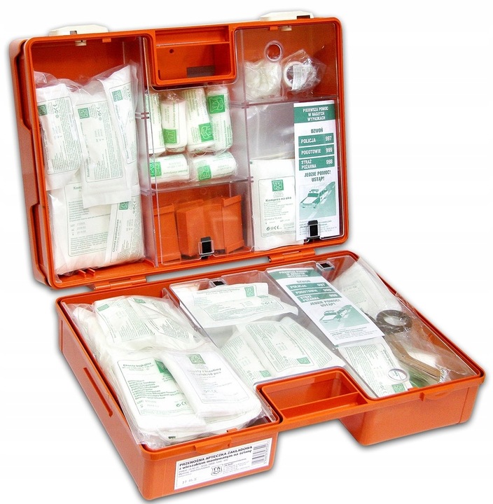 Apteczka Pierwszej Pomocy Przemysłowa Zakładowa + Wieszak