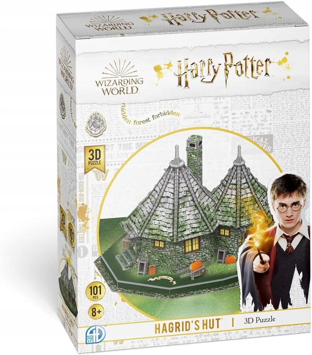 HARRY POTTER PUZZLE 3D CHATKA HAGRIDA 101 ELEMENTÓW