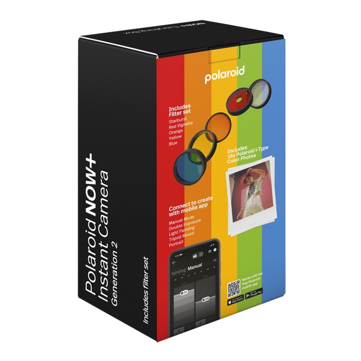 Aparat POLAROID Now + Gen 2 E-BOX Czarny