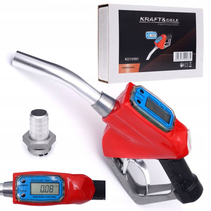 PISTOLET DO DYSTRYBUTORA POMPY PALIWA I OLEJU CPN LCD WYŚWIETLACZ NALEWAK