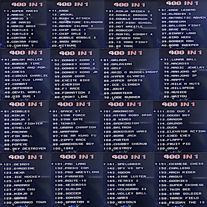 Przenośna GRA MINI KONSOLA DO GIER SUP Game Box 400 GIER Mix Kolorów