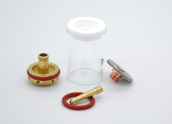 Pyrex zestaw TIG L 17/18/26 1,6 soczewka szklana