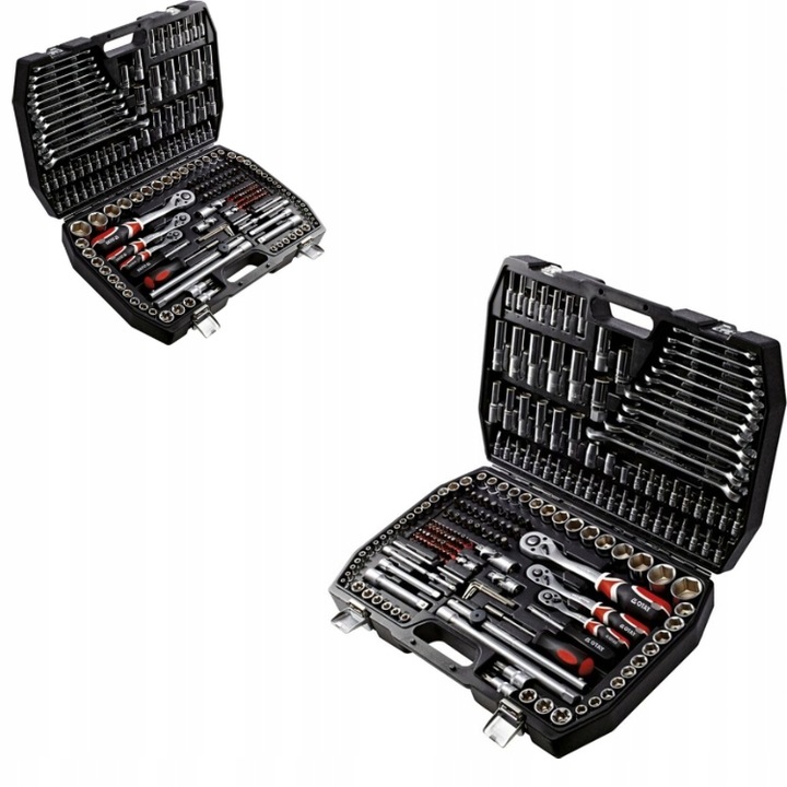 ZESTAW NARZĘDZI, KLUCZY NASADOWYCH 1/2" 1/4" i 3/8" 216 szt.