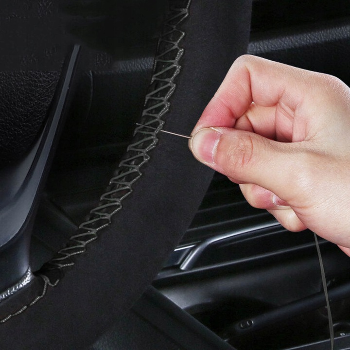 POKROWIEC NA KIEROWNICĘ ALCANTARA ZAMSZOWY Z Jednego Kawałka DO OBSZYCIA