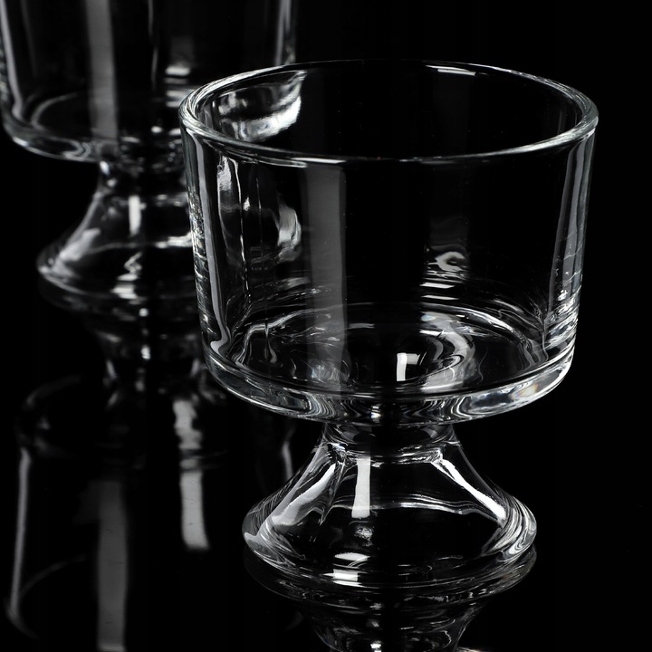 PUCHARKI DO DESERÓW 280ml POJEMNIK NA DESERKI DESERY PUCHAREK LODY KOMPLET