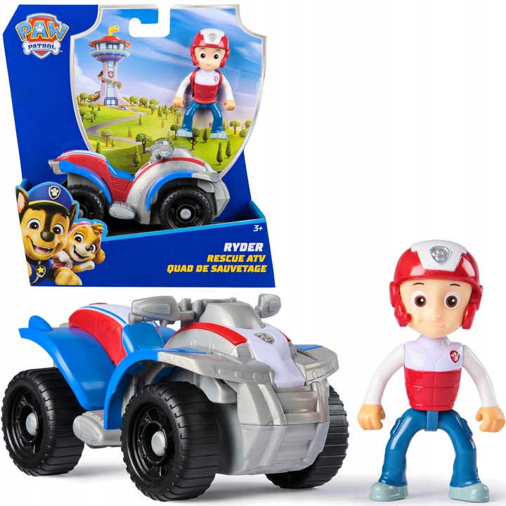 PSI PATROL RYDER QUAD ATV POJAZD RATUNKOWY + FIGURKA ZESTAW ECO
