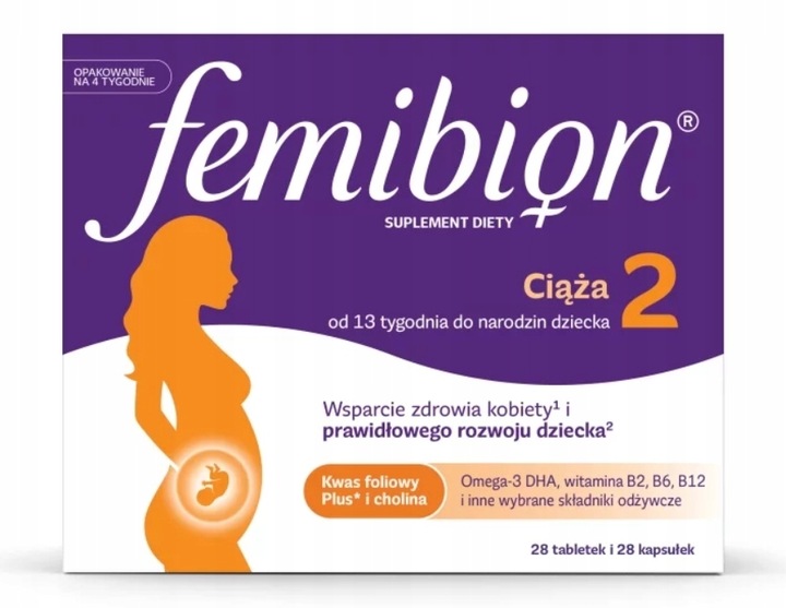 Femibion 2 Ciąża, 28 tabletek + 28 kapsułek
