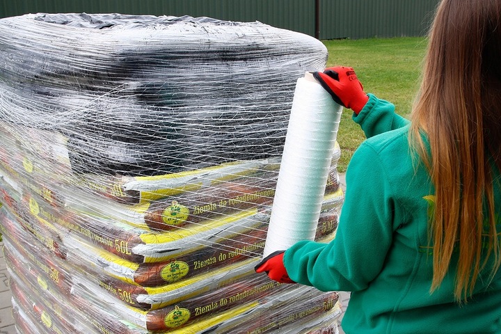 Siatka Do Paletowania Ręcznego 0,5x500m Mocna Owijania Palet Warzyw 3,2g