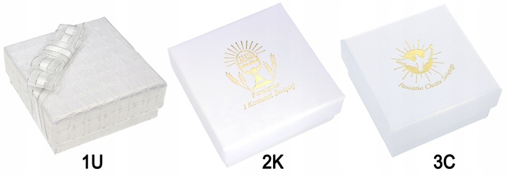 Łańcuszek Srebrny MEDALIK Komunijny Matka Boska do Komunii na Chrzest